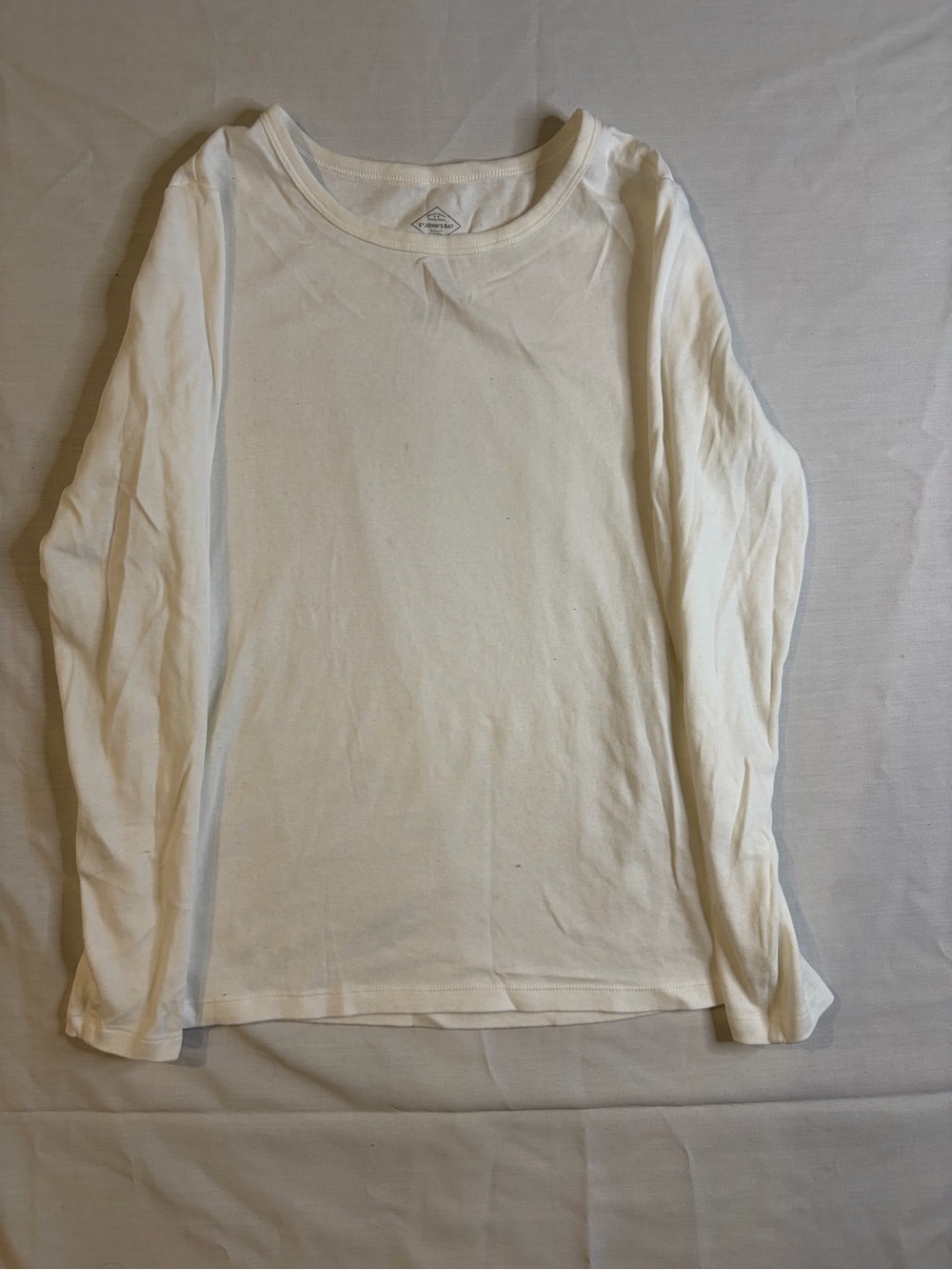 St. John's Bay Cream Short Sleeve Essential Tee